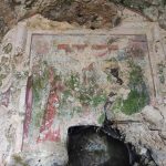 affresco nella grotta di san martino